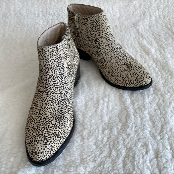 Matisse NWOT Billie Boots Cheetah Cowhair, Leather Real Fur Dyed Cow Upper, 8 M - Picture 2 of 10